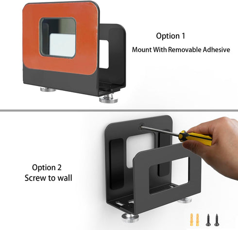Monzlteck Adjustable Wall Mount Holder for Apple TV, ROKU, Router, Modem, and Other Media Players