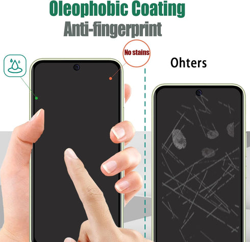 3 Pack Privacy Screen Protector for Samsung Galaxy A54 5G, Anti-Spy Tempered Glass Film, Easy Installation