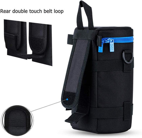600mm 70-200mm 70-200mm 80-200mm 4.3x8.9 JJC Camera Lens Pouch Case for Canon RF EF Nikon Nikkor AF-S AF & More, Zipper