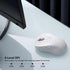 Wireless Bluetooth Mouse with 4 Way Scrolling, Rechargeable, 4 Level 3200 DPI, Quiet Click, 3 Devices Mice for Windows,Linux,Mac OS,iOS,Android (White)