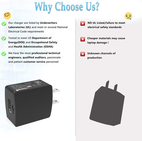 Charger for Dragon Touch A1X Plus, V10, M10X, i8 pro, M7 8, E70 71 97, DT24 24 pro, DT40, KidzPad Y88X 10 Kids, Notepad