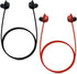 kwmobile Straps Compatible with Samsung Galaxy Buds/Buds Plus - 2X Silicone Holder for Wireless Earphones in Black/Red