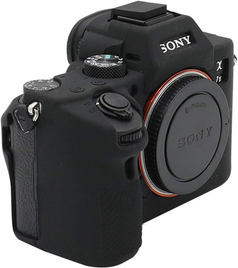 TUYUNG A7 III Silicone Case, Protective Housing Cover for Sony Alpha A7 III A7M3 Cameras, Black