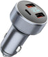 72W Fast Car Charger Adapter, Dual USB Type C with LED Display, QC 3.0 PD Cigarette Lighter Adapter