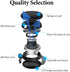 GEEKRIA Wired Clip On Ear Headphones, Portable Hook On with Microphone, Compatible with Android, MAC, Windows