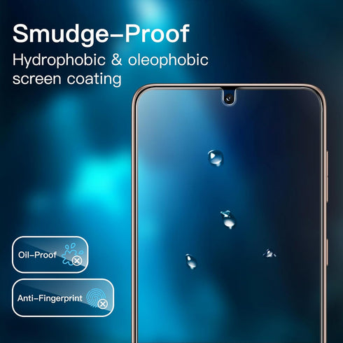 JETech 3-Pack Tempered Glass Screen Protector for Samsung Galaxy S21 5G, 6.2-Inch, HD Clear, Fingerprint ID Compatible.