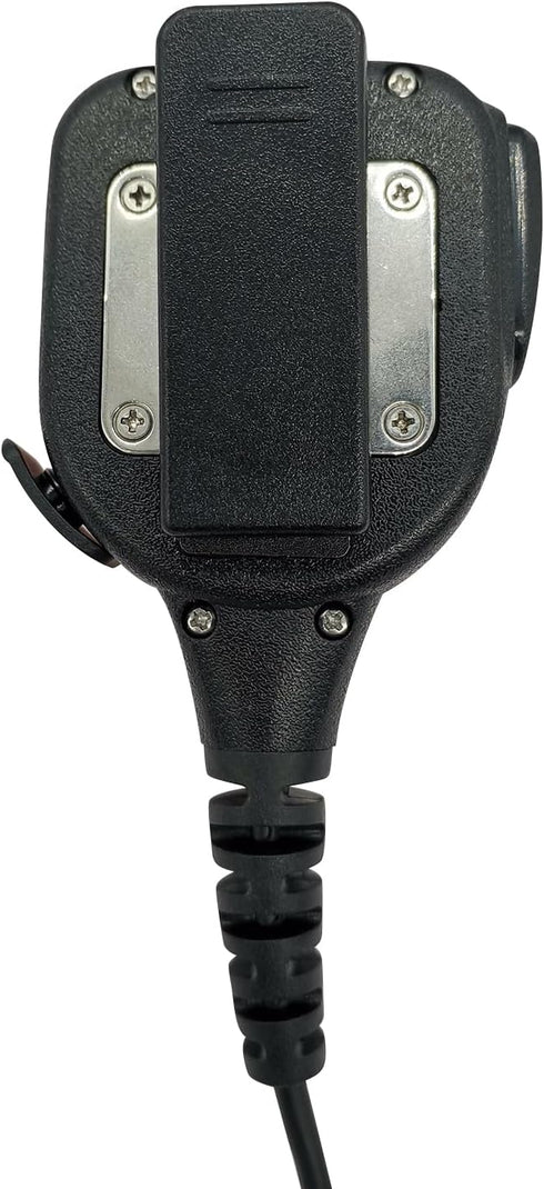 Two Way Radio Shoulder Mic 2 Prong Remote Speaker Microphone with 3.5mm Audio Jack for Motorola