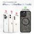 AIGOMARA Magnetic Case for iPhone 12 Pro Max, Cute Black Flower Floral Case for Women Girls, Soft TPU Bumper