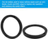 2 Pcs Universal Fit Car Speaker Spacer, 6.5 Inch Adaptor Ring Mounting Bracket, Black