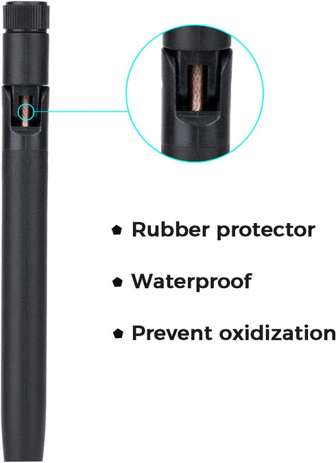Fosi Audio Bluetooth Antenna WiFi SMA Male PC 2.4GHz 6dBi Single Band Boost for Home Office Wireless Network Router