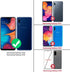 TJS Compatible with Samsung Galaxy A20 and A30 Case, Heavy Duty Drop Protector with Tempered Glass Protector