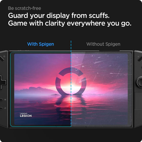 Lenovo Legion Go - Spigen Glas.tR Slim Tempered Glass Screen Protector - 2 Pack