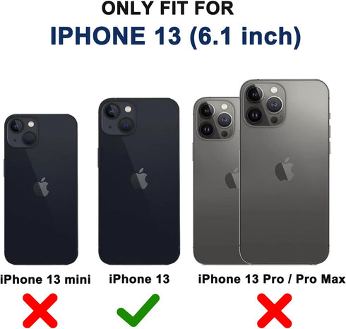 RubCase 13 2 13 for iPhone Case with Belt Clip Holster, x Screen Protector, Heavy Duty Military Grade Full Body