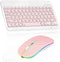 Rechargeable Bluetooth Keyboard and Mouse Combo, Ultra Slim for Amazon Fire HD 10 Plus (2021) and All Bluetooth Enabled