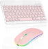 Rechargeable Bluetooth Keyboard and Mouse Combo, Ultra Slim for Amazon Fire HD 10 Plus (2021) and All Bluetooth Enabled