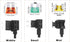 Car Cigarette Lighter with Fuse, Jtron 1set 1m Car Cigarette Lighter Adapter Add-a-Circuit TAP Adapter Lead with 12V