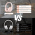 Pink Wireless Bluetooth Headphones, Over Ear, 65 Hours Playtime, Foldable Deep Bass HIFI Stereo, On Ear Headsets with