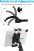Cigarette Lighter Car Phone Mount with Dual USB Charger, Fast Charging Holder for iPhone 15 Pro Max, Samsung Galaxy