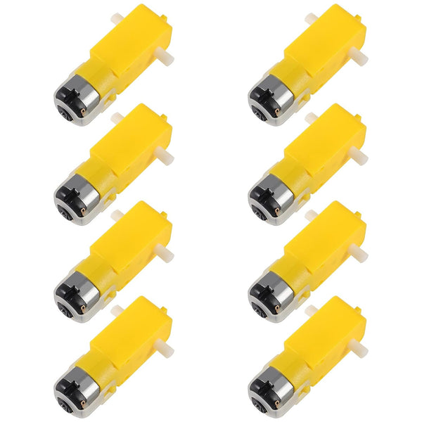 8PCS TT Motor DC Electric Gear Motor 3V-6V Gear Motor Dual Shaft