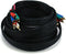 Monoprice 25ft 22AWG 5-RCA Component Video/Audio Coaxial Cable (RG-59/U) - Black
