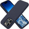iPhone 15 Pro Case by OTOFLY, Slim Shockproof Silicone, Midnight Blue, 6.1 inch - Perfect Fit & Protection!