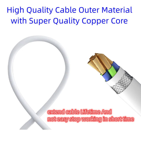 USB C to Apple Pencil Adapter 3.3FT Charger Compatible with Apple Pencil 1st Generation for iPad USB C Port