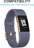 Stretchy Nylon Solo Loop Band for Fitbit Charge 2, Adjustable Soft Elastic Braided Sport Straps Replacement Wristband