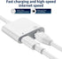 USB C to Ethernet Adapter, 2 in 1 RJ45 Ethernet LAN Network Adapter with USB Type C Charge Port, Plug and Play