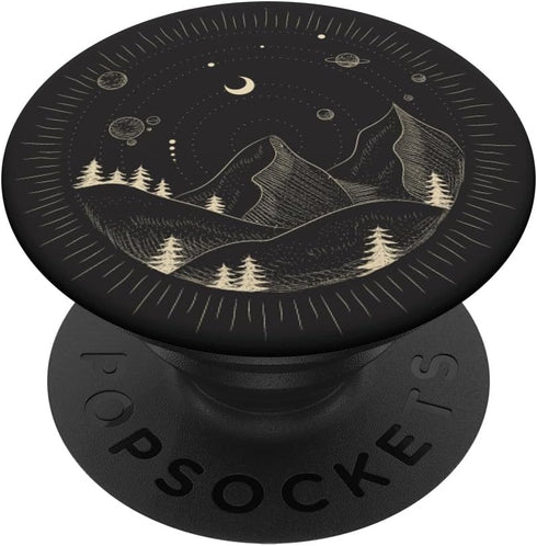 Mountains with Celestial Elements Swappable PopGrip PopSockets
