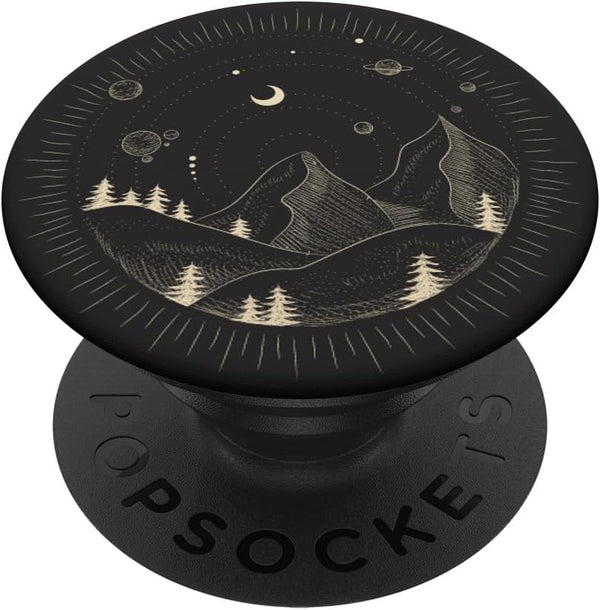 Mountains with Celestial Elements Swappable PopGrip PopSockets