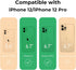 Mouzor 12, 12 Cute Flowers Phone Case Compatible with iPhone Cherry Blossom iPhone Pro Cases, Aesthetic Floral Pattern
