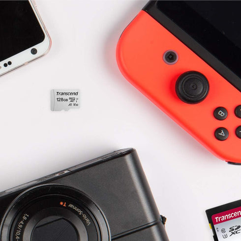 Transcend 8GB C10, Nintendo-Switch/GoPro/Insta360/Surveillance microSDHC Micro SD Card Full HD Video Memory Card