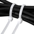 URBEST 100 Pcs 4 Inch Self Locking Nylon Zip Ties, Cable Fasten Wrap (White)
