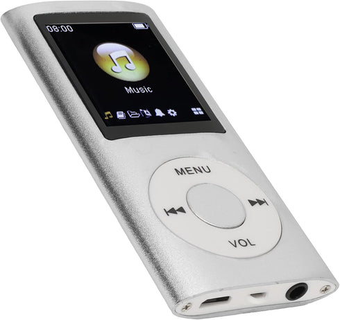 Akozon MP3 Player,MP3 1.8 Inch MP3 Player Stylish Multifunctional Lossless Sound Slim LCD Screen Portable Player