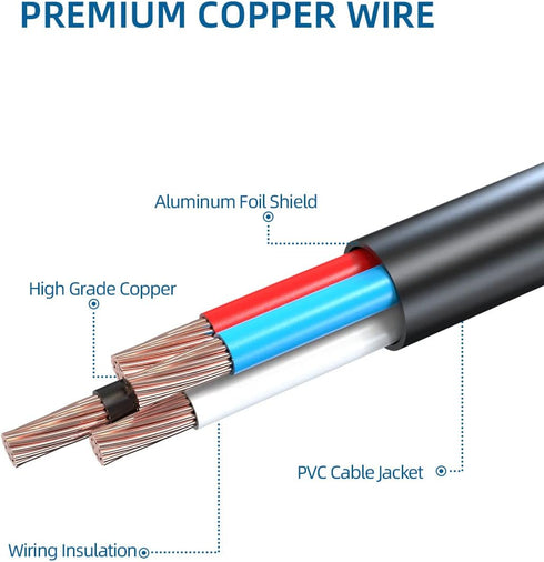 Replacement USB-A to Micro USB Power Cord Cable - Compatible with various devices. Durable and reliable.