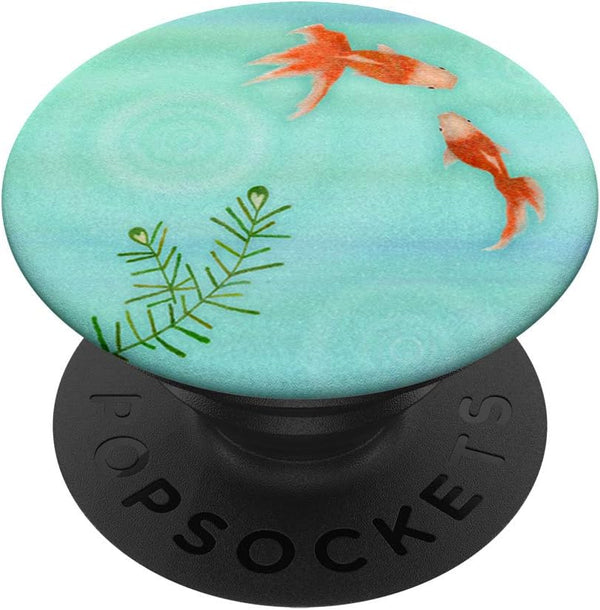 PopSockets Swappable PopGrip, Couple of Goldfishes