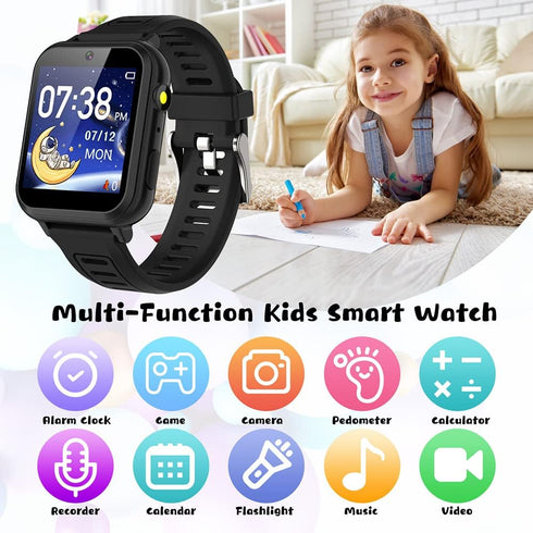 Retysaz Kids Smart Watch, 24 Game Smart Watch for Kids, Fashion Smartwatches for Children 3-14, Great Gifts for Girls