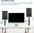 Set of 2 Studio Monitor Stands - Desktop Clamp Speaker Stands Against The Wall