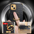 Guppy Luxury Crocodile Cover Case for iPhone 15 Plus, 360 Degree Rotation Stand, Slim Leather Snake Lizard Skin