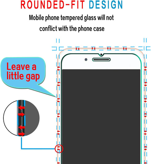 Slanku 3 Pack Tempered Glass Screen Protector for iPhone SE 2022/2020 - Bubble Free, Anti-Scratch, Case Friendly, Easy