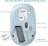 LeadsaiL 2.4GHz 3 1600 Wireless Mouse for Laptop, Silent USB Mouse, Slim Optical Mouse with Buttons, DPI, Works