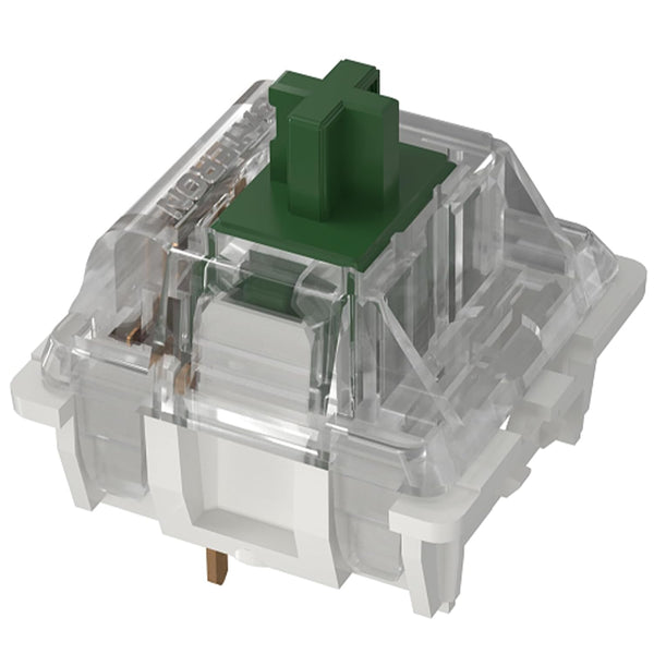 GATERON KS-9 Green Clicky Keyboard Switches, RGB LED 3 Pin Key Switches for MX Mechanical Keyboard (35PCS)