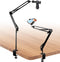 MQHXUY Overhead Camera Mount for Desk, Heavy Duty Adjustable Arm Stand for Phone
