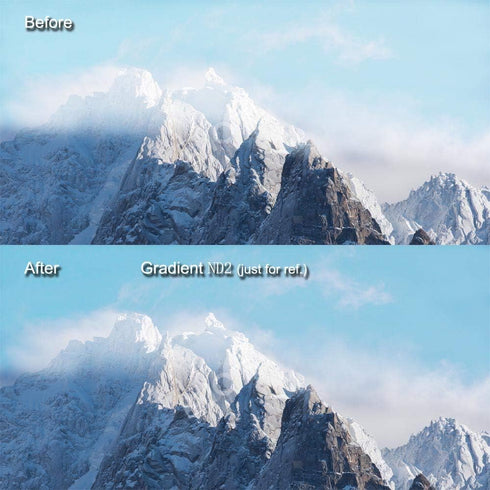 SIOTI ND Filter, Gradient ND Square Filter Kit 4X6'' (100X150mm) with Gradient ND2, ND4, ND8 & ND16 for Cokin Z Lee