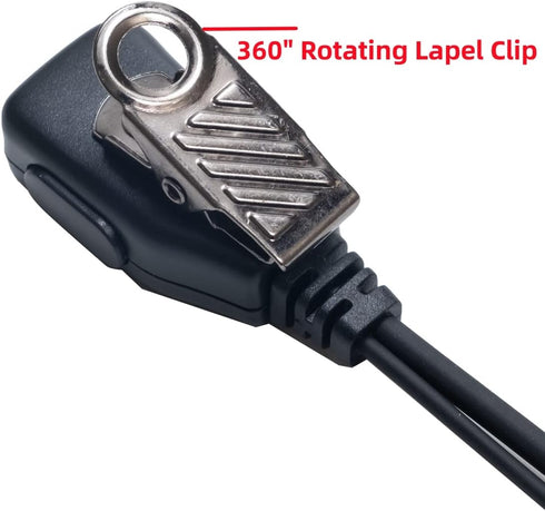G Shape Earpiece Headset with Mic PTT, Compatible with Cobra Microtalk Cx112 PX650 PX655 ACXT145 ACXT1035r ACXT545