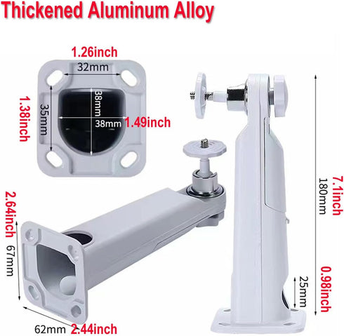 Surveillance Security Camera Mount Bracket, Aluminum Alloy Compatible with Arlo Pro 2 3, 2 Pack