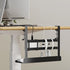 Yecaye Under Desk Cable Management Tray, No Drill Clamp Mount Metal Cable Management Tray with Desk Protection Pads
