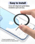 10 PCS Ultra-Thin Magsafe Sticker for MagSafe Ring, Compatible with iPhone 15 Pro Max, 15/14/13/12 Series, Black