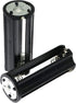 E-outstanding 2PCS 3x1.5V 0.85 inch) AAA Battery Holder Black Cylindrical AAA Plastic Battery Storage Adapter Case Box