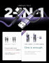 AINOPE Purple USB C to USB C Cable 2-Pack 6.6ft 60W USBC to USBC Fast Charging Cable Rigth Angle Type C to Type C USB C Cable Compatible with iPhone 15 Pro Max MacBook Pro/iPad Pro 2021/Galaxy S23 by AINOPE